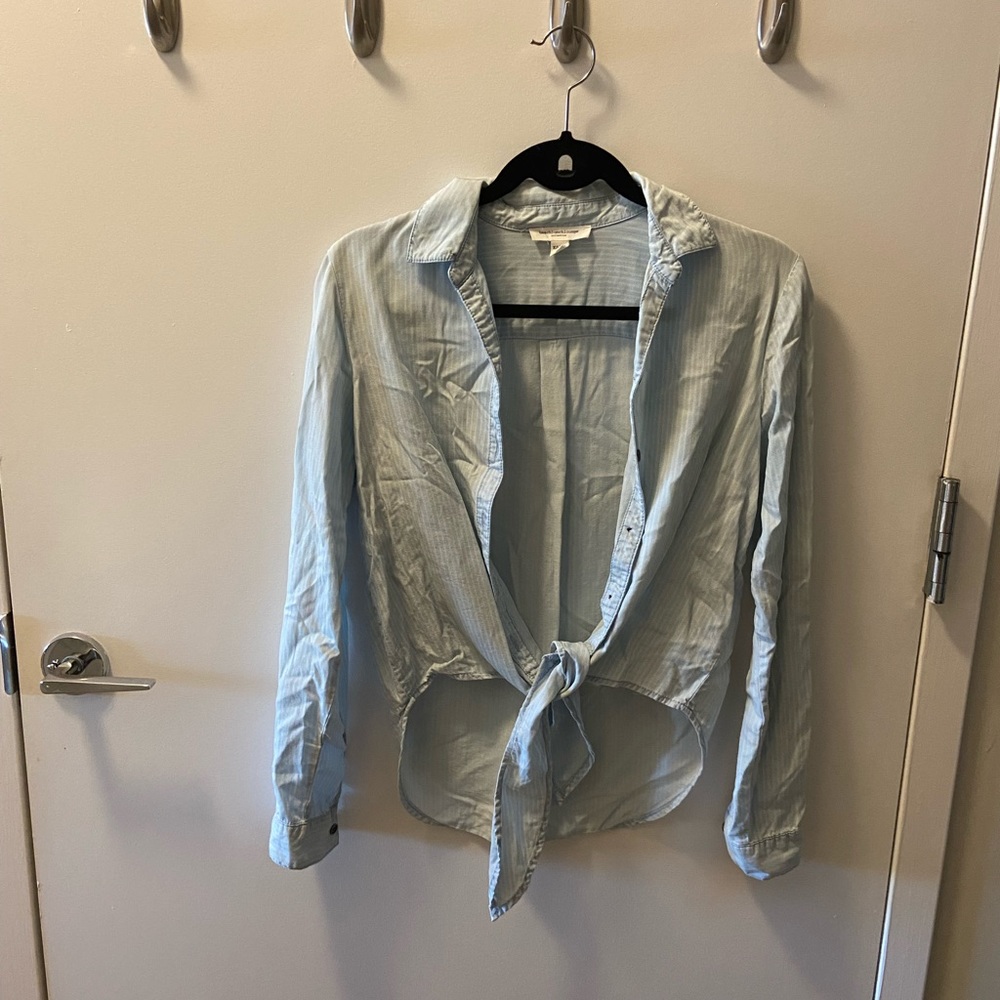 BeachLunchLounge Tie Front Button Up